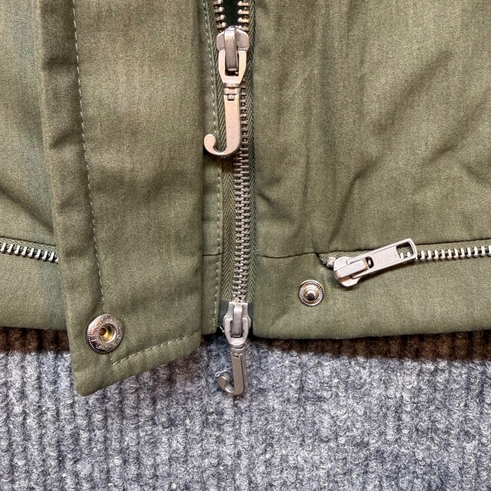 Vintage Juicy Couture Army Jacket Womens Large Olive Faux Fur Collar Rare Y2K - Picture 11 of 14